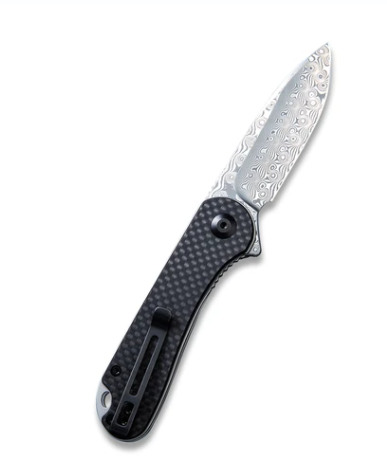 Складной нож CIVIVI Elementum, сталь Damascus, Black G10/Carbon