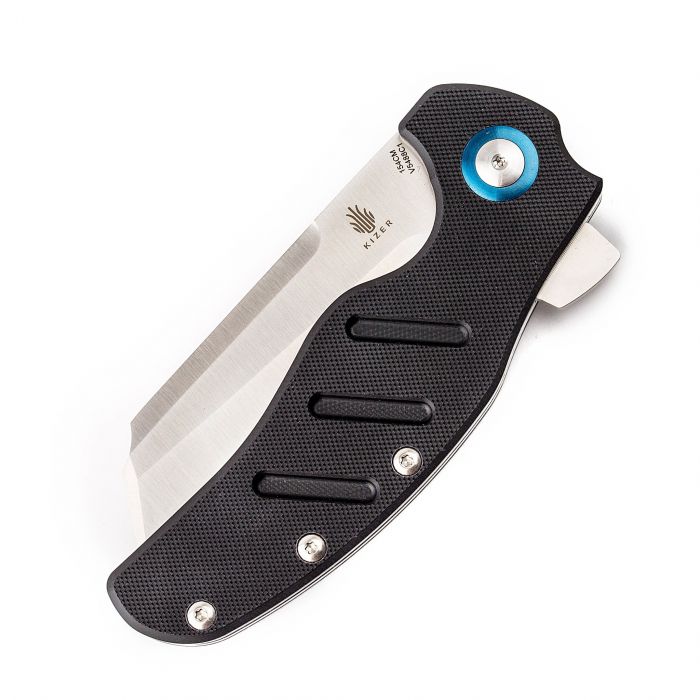 Складной нож Kizer C01C XL, сталь 154CM, рукоять черная G10