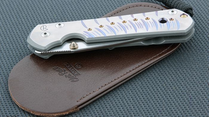 Нож складной Chris Reeve Large Sebenza 21 L21CGGUN See, сталь CPM S35VN, рукоять титан