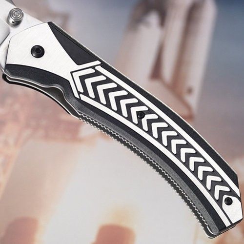 Полуавтоматический складной нож Lift Off Veff Serrations™, сталь AUS-8 Combo Edge, рукоять термопластик Zytel®/сталь