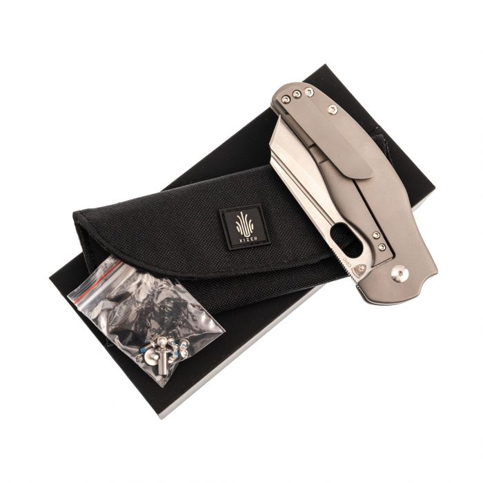 Складной нож Kizer C01C, сталь S35VN, рукоять титан