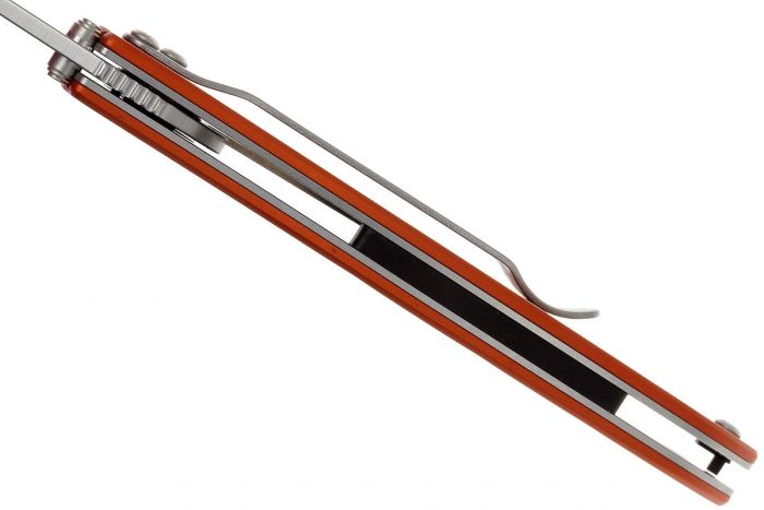 Складной нож Leek - Kershaw 1660OR, сталь Sandvik™ 14C28N, рукоять анодированный алюминий оранжевого цвета