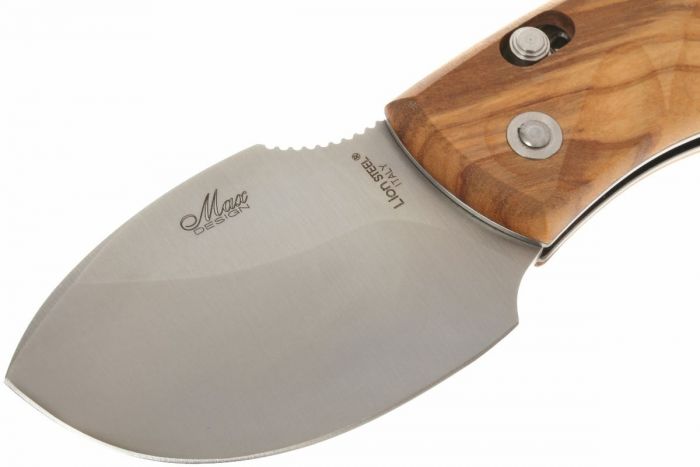Нож складной LionSteel Skinner 8901 UL, сталь 440C Satin Finish, рукоять оливковое дерево, коричневый