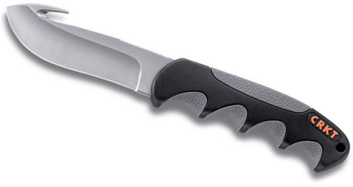 Нож с фиксированным клинком CRKT Free Range Hunter with Gut Hook, сталь 8Cr13MoV, рукоять термопластик