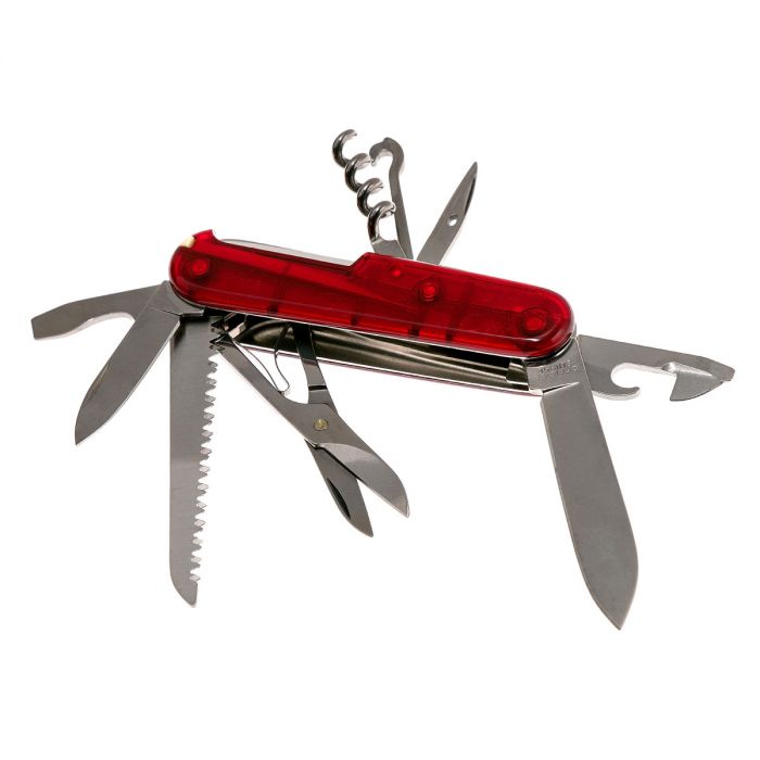 Нож перочинный Victorinox Huntsman, сталь X55CrMo14, рукоять Cellidor®, красный