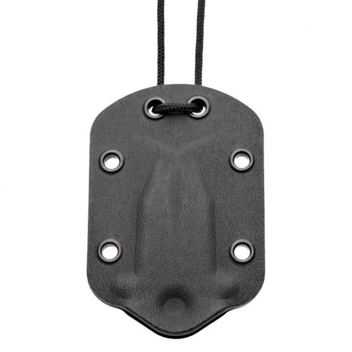 Нож с фиксированным клинком Hogue EX-F03 Neck Knife, сталь 154CM Black Ceracote, рукоять нержавеющая сталь