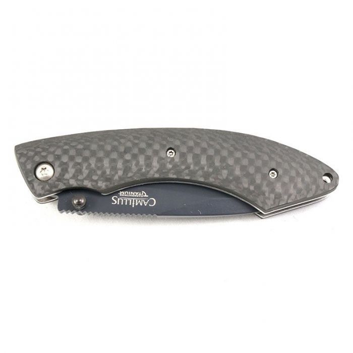 Нож складной Camillus EDC, сталь VG-10, рукоять Carbon Fiber, чёрный
