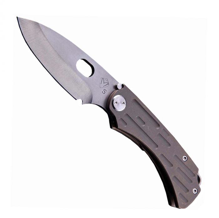 Нож складной Medford Colonial T, сталь S35VN, рукоять титановый сплав, бронзовый