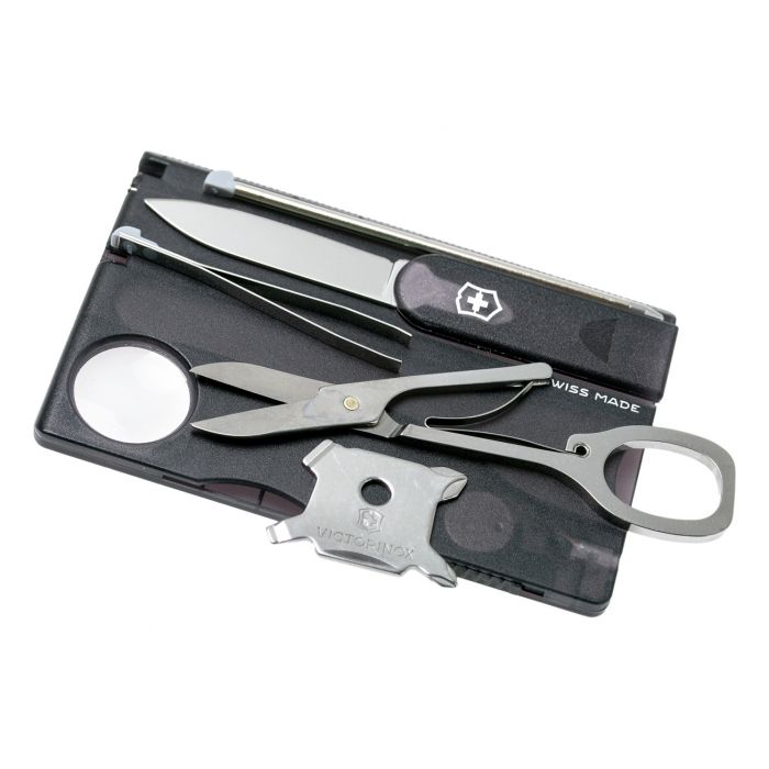 Швейцарская карта Victorinox SwissCard Lite, сталь X50CrMoV15, рукоять ABS-Пластик, черный