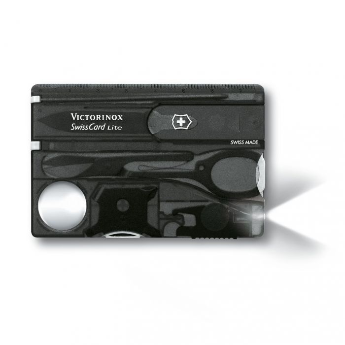 Швейцарская карта Victorinox SwissCard Lite, сталь X50CrMoV15, рукоять ABS-Пластик, черный